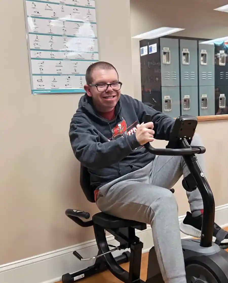 Participant Exercising
