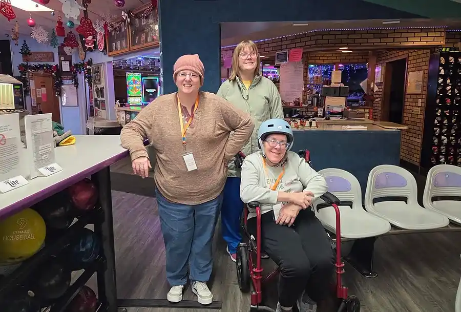 Compassionate Corner staff and participant